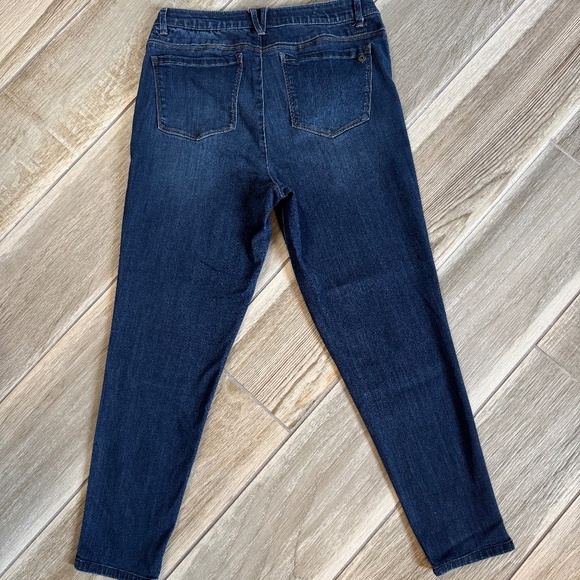 Democracy “Ab”solution Jegging Jeans Size 14 Dark Indigo Stretch - Picture 5 of 8